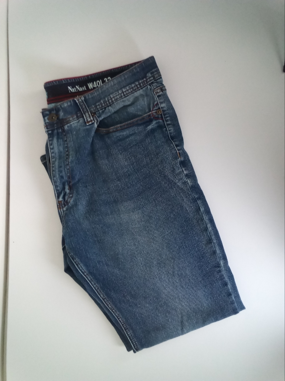 Nat Nast Men's Classic Straight Luxury Jeans 40x32